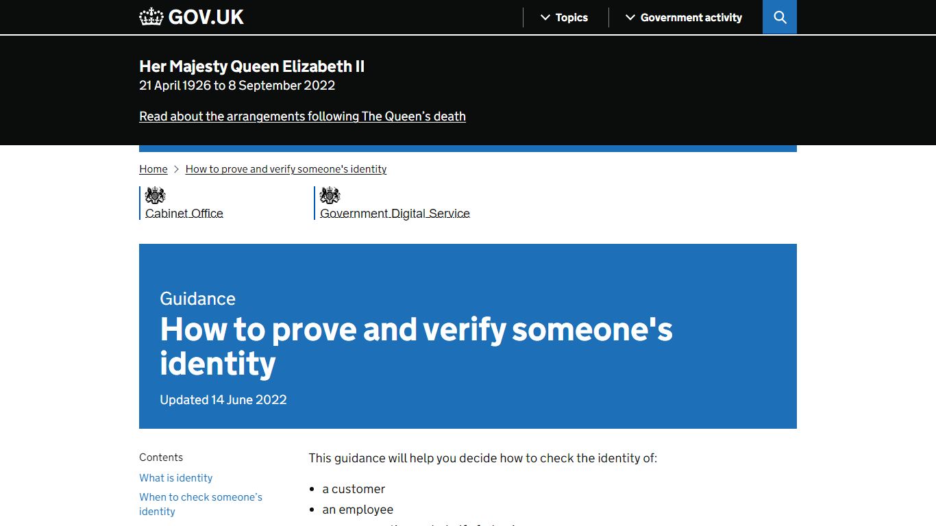 How to prove and verify someone's identity - GOV.UK